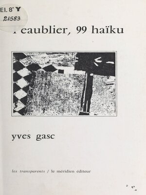 cover image of L'eaublier, 99 haïku